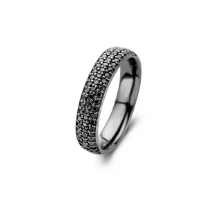 Vivendi ring - sterlingsølv ruthineret - zirkonia