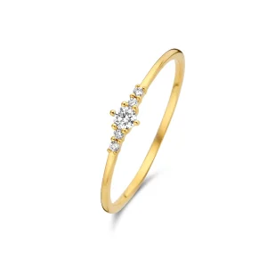 Faith ring - 14 kt. guld med 0,102 CT brillantslebne diamanter