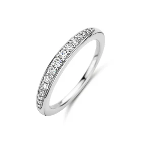 Treasure ring medium - 14kt. hvidguld med 0,2632 CT brillantslebne diamanter
