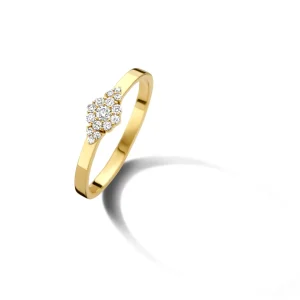 Delilah ring - 14 kt. guld med 0,15 CT brilliantslebne diamanter