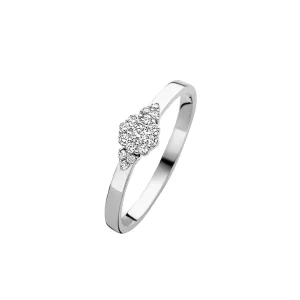 Delilah ring - 14 kt. hvidguld med 0,15 CT brilliantslebne diamanter