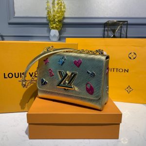 Louis Vuitton Epi Leather Twist MM M52891 Guld